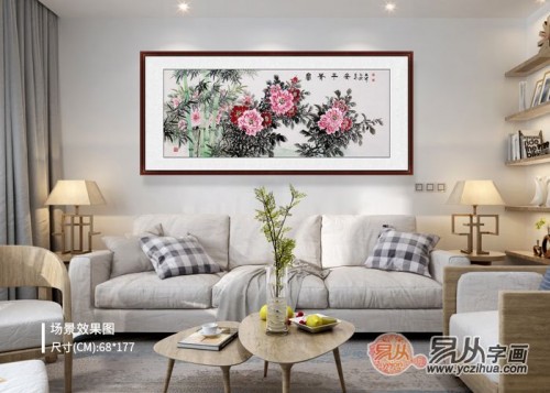 客廳白墻掛什么裝飾畫好，這幾幅花鳥國(guó)畫作品最合適了