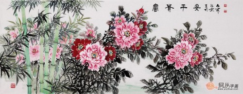 客廳白墻掛什么裝飾畫好，這幾幅花鳥國(guó)畫作品最合適了