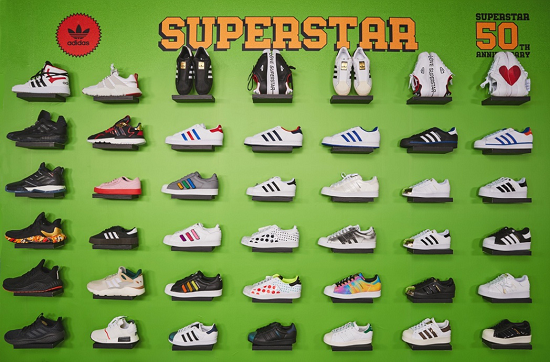 阿迪達(dá)斯攜手天貓超級(jí)品牌日，見證經(jīng)典鞋款 Superstar 50 周年創(chuàng)變