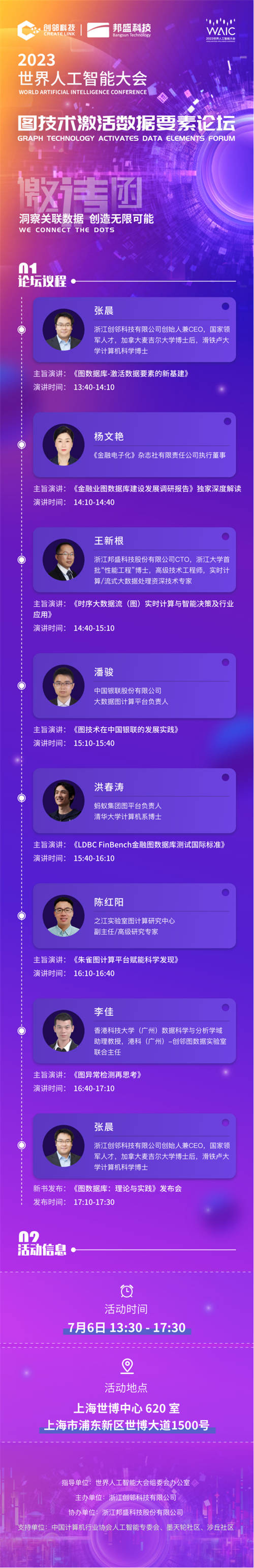 大咖齊聚，2023世界人工智能大會-圖技術(shù)激活數(shù)據(jù)要素論壇重磅來襲！