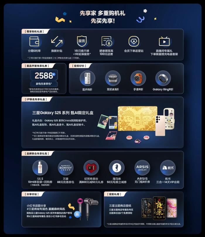 鎖定購機(jī)禮遇 三星Galaxy S25系列先享家活動重磅來襲
