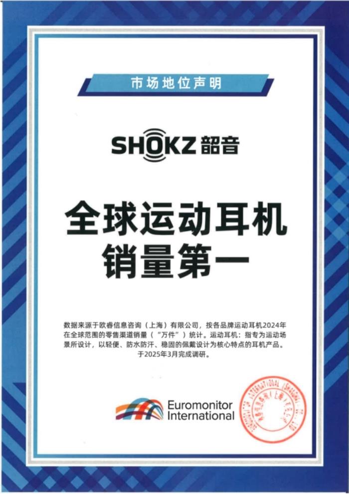 登頂全球運動耳機銷量No.1，韶音開放聲學技術的現(xiàn)象級破圈之路