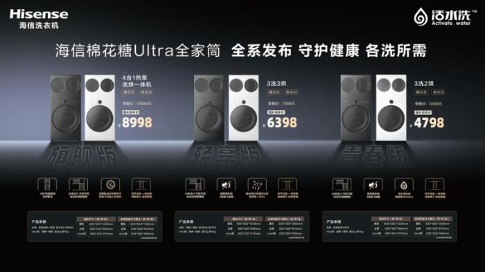 海信三筒洗衣機(jī)全系配置及價(jià)格公布，瘋狂寵粉！科技創(chuàng)新引領(lǐng)產(chǎn)業(yè)升級(jí)