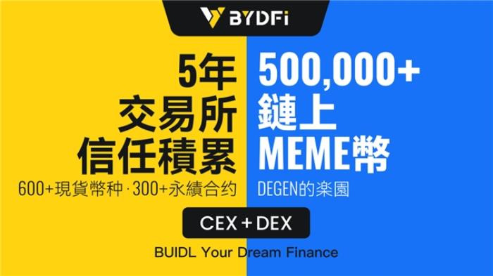 BYDFi正式上線鏈上交易工具M(jìn)oonX 開啟CEX+DEX雙引擎時(shí)代