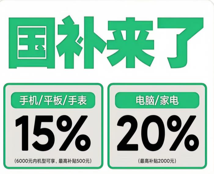國(guó)補(bǔ)2025最新消息:國(guó)家補(bǔ)貼怎么領(lǐng)取?手機(jī)家電國(guó)補(bǔ)領(lǐng)取入口方法步驟和申請(qǐng)流程