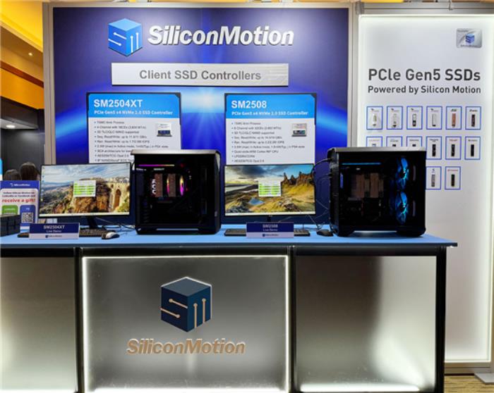 慧榮2025臺北電腦展推全新PCIe Gen5 SSD主控 能效比太強