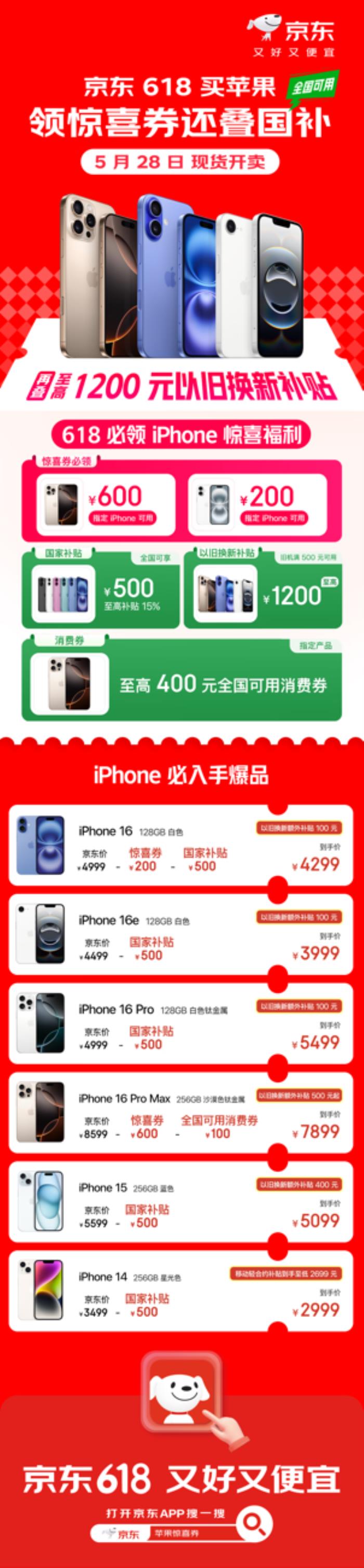 京東Apple產(chǎn)品又又又放大招了 限時(shí)搶1200元以舊換新補(bǔ)貼券