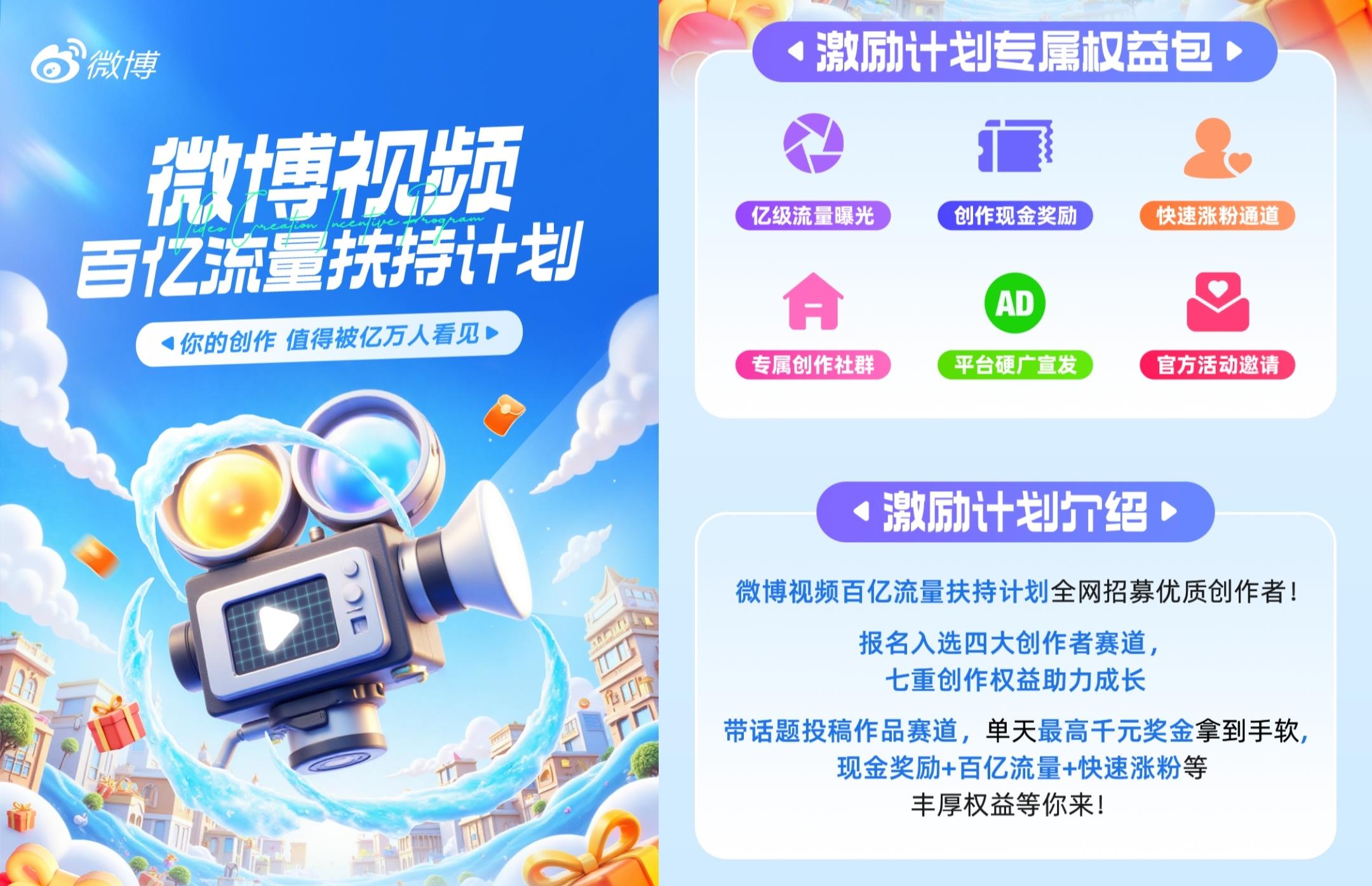微博30秒以上視頻收益翻倍？新規(guī)全面扶持中長(zhǎng)內(nèi)容，最高收益提升2.5倍